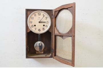 和製アンティーク　ペイント仕上げ限定　MINUET　14DAY　昔懐かしい雰囲気の掛け時計(柱時計、古時計、振り子時計)(R-072250)