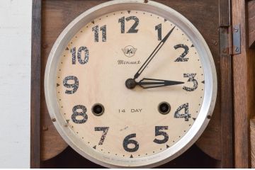 和製アンティーク　ペイント仕上げ限定　MINUET　14DAY　昔懐かしい雰囲気の掛け時計(柱時計、古時計、振り子時計)(R-072250)