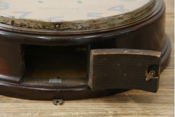 和製アンティーク　精工舎(SEIKOSHA、セイコー)　丸形　レトロなデザインが魅力的な掛け時計　(R-072254)