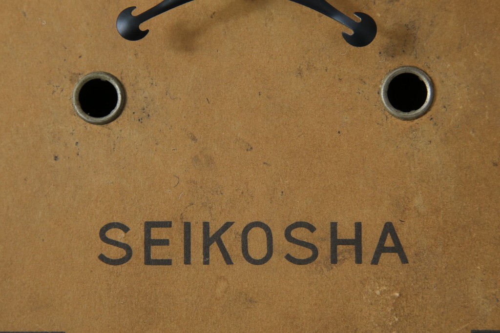 和製アンティーク　精工舎(SEIKOSHA、セイコー)　丸形　レトロなデザインが魅力的な掛け時計　(R-072254)
