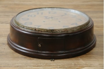 和製アンティーク　精工舎(SEIKOSHA、セイコー)　丸形　レトロなデザインが魅力的な掛け時計　(R-072254)