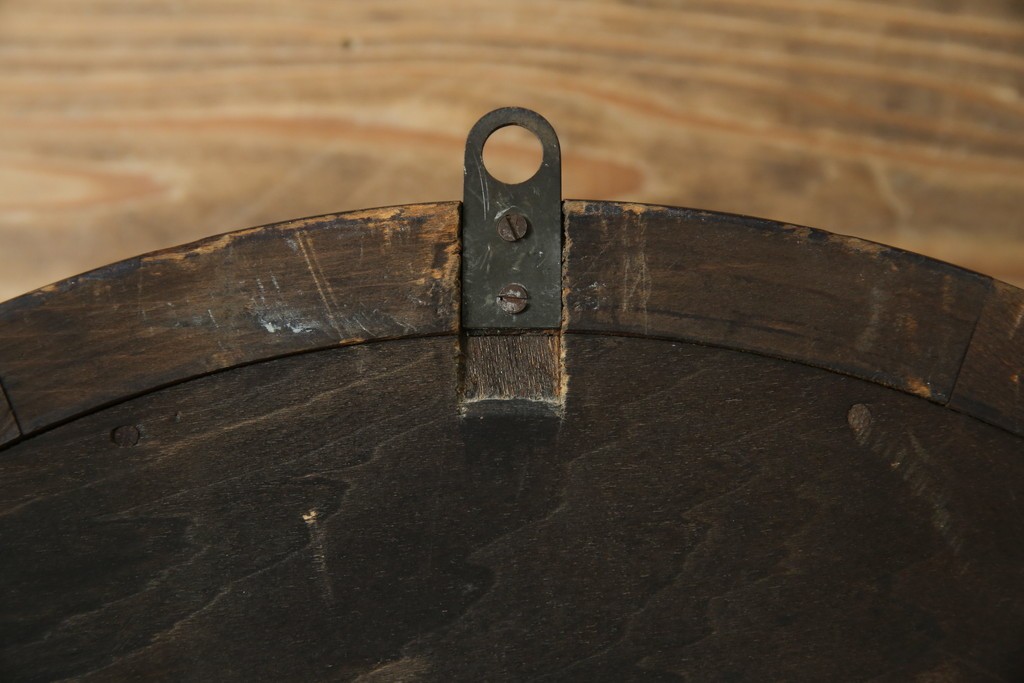 和製アンティーク　精工舎(SEIKOSHA、セイコー)　丸形　レトロなデザインが魅力的な掛け時計　(R-072254)