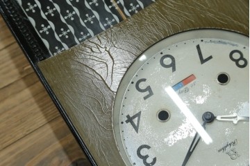 和製ヴィンテージ　RHYTHM(リズム時計工業)　30DAY　レトロな雰囲気が魅力の掛け時計　(R-072257)