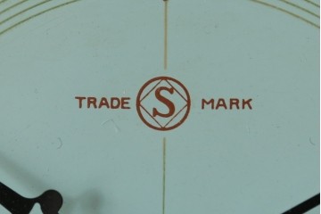 和製アンティーク　精工舎(SEIKOSHA、セイコー)　14DAY　TRADE(S)MARK　デザインが特徴的なおしゃれな掛け時計　(R-072259)