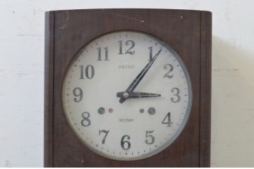 和製アンティーク　SEIKO(セイコー)　レトロな雰囲気を高めてくれる掛け時計(柱時計、古時計、振り子時計)(R-072262)