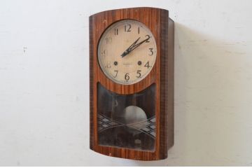 和製アンティーク　精工舎(SEIKOSHA、セイコー)　TRADE(S)MARK　14DAY　昔懐かしい雰囲気を醸し出す掛け時計(柱時計、古時計、振り子時計)(R-072263)