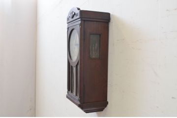 アンティーク時計　ドイツ　KIENZLE(キンツレ)　落ち着いたクラシカルな雰囲気と色味が素敵な掛け時計(柱時計、古時計、振り子時計)(R-072265)