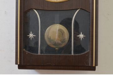 和製アンティーク　SEIKO(セイコー)　30DAY　インデックス(数字)と針の金色がお洒落な掛け時計(柱時計、古時計、振り子時計)(R-072277)