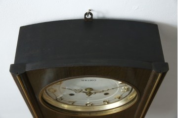 和製ヴィンテージ　SEIKO(セイコー)　30DAY　インデックス(数字)と針の金色がお洒落な掛け時計　(R-072277)