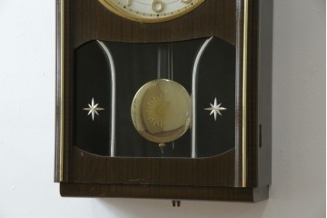 和製ヴィンテージ　SEIKO(セイコー)　30DAY　インデックス(数字)と針の金色がお洒落な掛け時計　(R-072277)