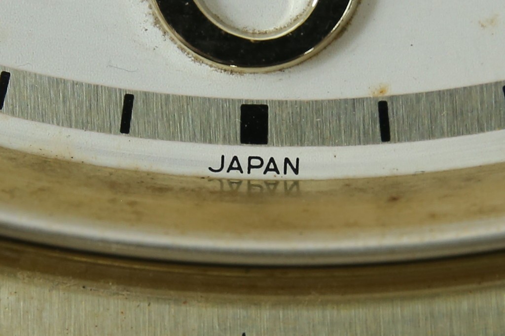 和製ヴィンテージ　SEIKO(セイコー)　30DAY　インデックス(数字)と針の金色がお洒落な掛け時計　(R-072277)