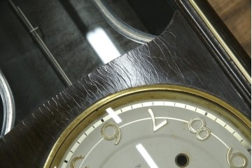 和製ヴィンテージ　SEIKO(セイコー)　30DAY　インデックス(数字)と針の金色がお洒落な掛け時計　(R-072277)