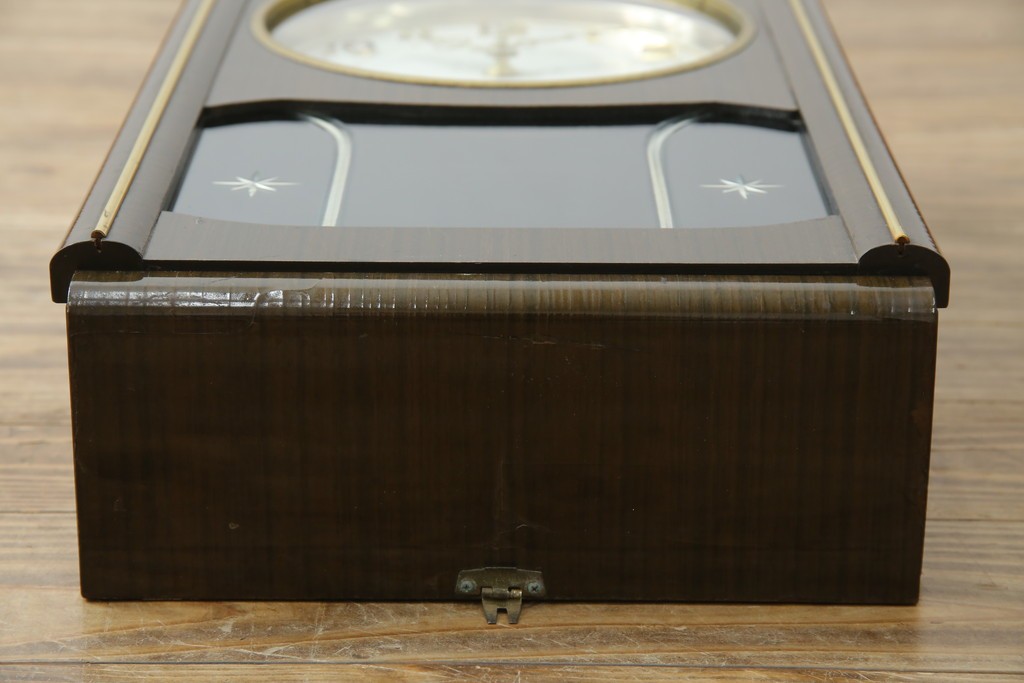 和製ヴィンテージ　SEIKO(セイコー)　30DAY　インデックス(数字)と針の金色がお洒落な掛け時計　(R-072277)