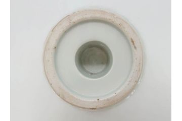 伊万里　染付　花唐草　繊細に描かれた線描が見事な盃洗(杯洗、コンポート、フルーツボウル、果物入れ、高台鉢、和食器)(R-072281)