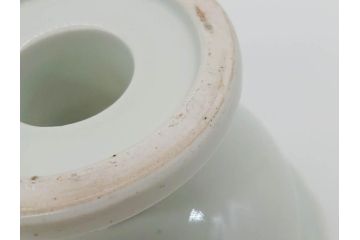 伊万里　染付　花唐草　繊細に描かれた線描が見事な盃洗(杯洗、コンポート、フルーツボウル、果物入れ、高台鉢、和食器)(R-072281)