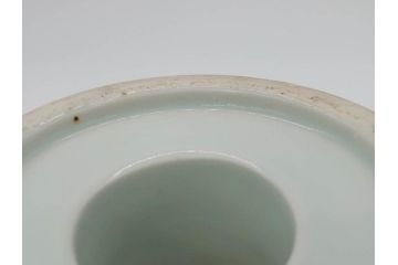 伊万里　染付　花唐草　繊細に描かれた線描が見事な盃洗(杯洗、コンポート、フルーツボウル、果物入れ、高台鉢、和食器)(R-072281)