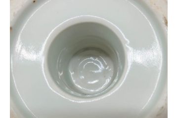 伊万里　染付　花唐草　繊細に描かれた線描が見事な盃洗(杯洗、コンポート、フルーツボウル、果物入れ、高台鉢、和食器)(R-072281)