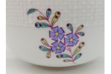 ヘレンド　ハンガリー　HEREND HVNGARY　アポニー・フラワー　華やかな花たちが食卓に彩を与えるティーカップ&ソーサー2客セット(HUNGARY、洋食器、C&S)(R-072282)