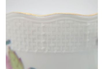 ヘレンド　ハンガリー　HEREND HVNGARY　アポニー・フラワー　華やかな花たちが食卓に彩を与えるティーカップ&ソーサー2客セット(HUNGARY、洋食器、C&S)(R-072282)