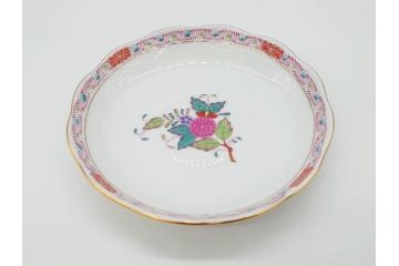 ヘレンド　ハンガリー　HEREND HVNGARY　アポニー・フラワー　華やかな花たちが食卓に彩を与えるティーカップ&ソーサー2客セット(HUNGARY、洋食器、C&S)(R-072282)