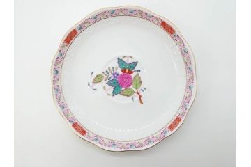 ヘレンド　ハンガリー　HEREND HVNGARY　アポニー・フラワー　華やかな花たちが食卓に彩を与えるティーカップ&ソーサー2客セット(HUNGARY、洋食器、C&S)(R-072282)