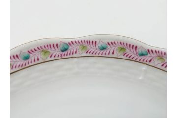 ヘレンド　ハンガリー　HEREND HVNGARY　アポニー・フラワー　華やかな花たちが食卓に彩を与えるティーカップ&ソーサー2客セット(HUNGARY、洋食器、C&S)(R-072282)
