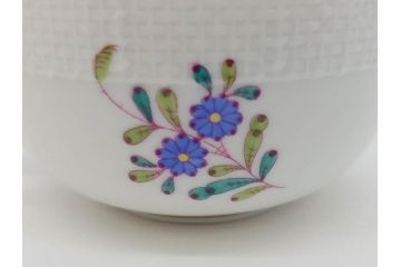 ヘレンド　ハンガリー　HEREND HVNGARY　アポニー・フラワー　華やかな花たちが食卓に彩を与えるティーカップ&ソーサー2客セット(HUNGARY、洋食器、C&S)(R-072282)