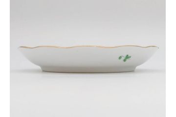 ヘレンド　ハンガリー　HEREND HVNGARY　インドの華　一つ一つ丁寧に作られた美しい意匠が目を惹くティーカップ&ソーサー3客セット(HUNGARY、洋食器、C&S、グリーン)(R-072284)