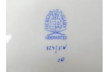 ヘレンド　ハンガリー　HEREND HVNGARY　インドの華　一つ一つ丁寧に作られた美しい意匠が目を惹くティーカップ&ソーサー3客セット(HUNGARY、洋食器、C&S、グリーン)(R-072284)