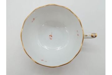 ヘレンド　ハンガリー　HEREND HVNGARY　アポニー・オレンジ　明るいビタミンカラーが華やかな空間を演出するティーカップ&ソーサー2客セット(HUNGARY、洋食器、C&S)(R-072285)
