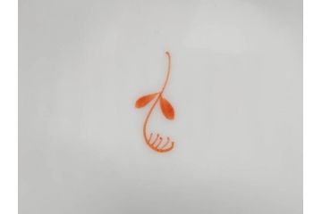 ヘレンド　ハンガリー　HEREND HVNGARY　アポニー・オレンジ　明るいビタミンカラーが華やかな空間を演出するティーカップ&ソーサー2客セット(HUNGARY、洋食器、C&S)(R-072285)