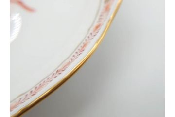 ヘレンド　ハンガリー　HEREND HVNGARY　アポニー・オレンジ　明るいビタミンカラーが華やかな空間を演出するティーカップ&ソーサー2客セット(HUNGARY、洋食器、C&S)(R-072285)