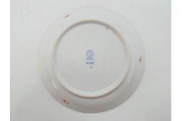 ヘレンド　ハンガリー　HEREND HVNGARY　アポニー・オレンジ　明るいビタミンカラーが華やかな空間を演出するティーカップ&ソーサー2客セット(HUNGARY、洋食器、C&S)(R-072285)