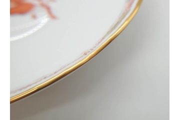 ヘレンド　ハンガリー　HEREND HVNGARY　アポニー・オレンジ　明るいビタミンカラーが華やかな空間を演出するティーカップ&ソーサー2客セット(HUNGARY、洋食器、C&S)(R-072286)