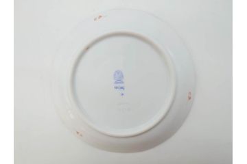 ヘレンド　ハンガリー　HEREND HVNGARY　アポニー・オレンジ　明るいビタミンカラーが華やかな空間を演出するティーカップ&ソーサー2客セット(HUNGARY、洋食器、C&S)(R-072286)