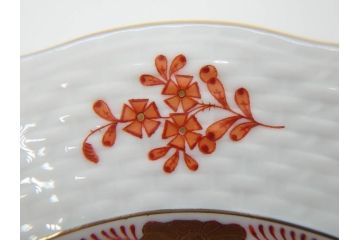 ヘレンド　ハンガリー　HEREND HVNGARY　アポニー・オレンジ　洗練されたデザインが食卓に華やぎをもたらすプレート6枚セット(HUNGARY、洋食器、皿)(R-072287)
