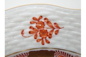 ヘレンド　ハンガリー　HEREND HVNGARY　アポニー・オレンジ　洗練されたデザインが食卓に華やぎをもたらすプレート6枚セット(HUNGARY、洋食器、皿)(R-072287)