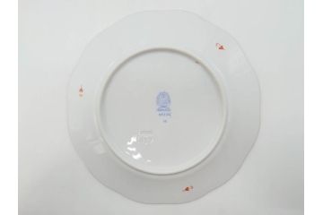 ヘレンド　ハンガリー　HEREND HVNGARY　アポニー・オレンジ　洗練されたデザインが食卓に華やぎをもたらすプレート6枚セット(HUNGARY、洋食器、皿)(R-072287)