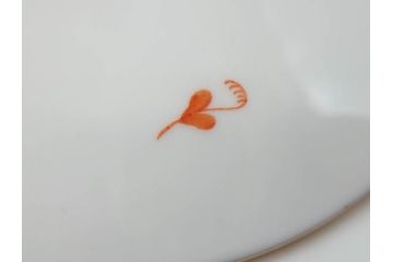ヘレンド　ハンガリー　HEREND HVNGARY　アポニー・オレンジ　洗練されたデザインが食卓に華やぎをもたらすプレート6枚セット(HUNGARY、洋食器、皿)(R-072287)