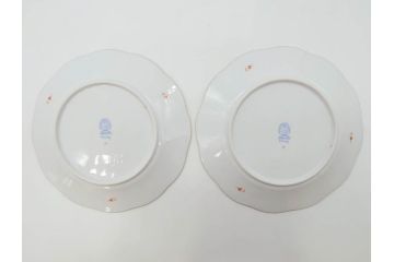 ヘレンド　ハンガリー　HEREND HVNGARY　アポニー・オレンジ　洗練されたデザインが食卓に華やぎをもたらすプレート6枚セット(HUNGARY、洋食器、皿)(R-072287)