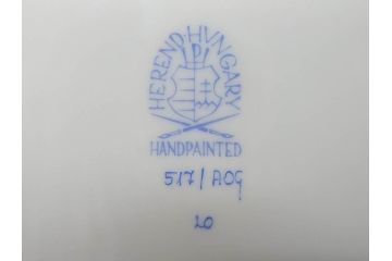 ヘレンド　ハンガリー　HEREND HVNGARY　アポニー・オレンジ　洗練されたデザインが食卓に華やぎをもたらすプレート6枚セット(HUNGARY、洋食器、皿)(R-072287)