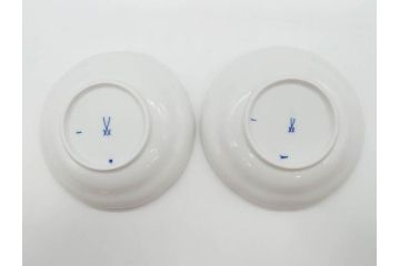 ドイツ　マイセン　Meissen　ブルーオニオン　美しい意匠が上品な雰囲気を高めるカップ&ソーサー2客セット(洋食器、C&S)(R-072288)