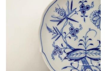 ドイツ　マイセン　Meissen　ブルーオニオン　美しい意匠が上品な雰囲気を高めるカップ&ソーサー2客セット(洋食器、C&S)(R-072288)