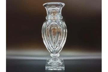 フランス　Baccarat　バカラ　エウリュディケ　約36cm　なめらかなフォルムが上品さを高める花瓶(フラワーベース、花入、花器、フルレッドクリスタルガラス、箱付き、Eurydice)(R-072298)