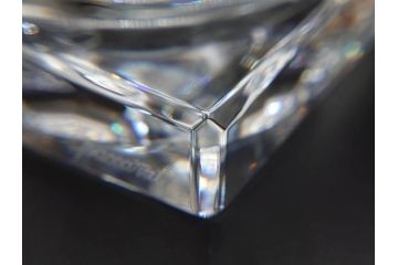 フランス　Baccarat　バカラ　エウリュディケ　約36cm　なめらかなフォルムが上品さを高める花瓶(フラワーベース、花入、花器、フルレッドクリスタルガラス、箱付き、Eurydice)(R-072298)