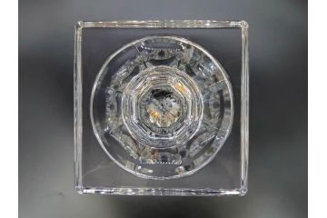 フランス　Baccarat　バカラ　エウリュディケ　約36cm　なめらかなフォルムが上品さを高める花瓶(フラワーベース、花入、花器、フルレッドクリスタルガラス、箱付き、Eurydice)(R-072298)