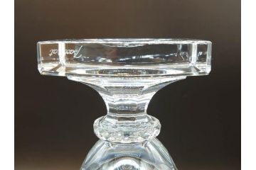 フランス　Baccarat　バカラ　エウリュディケ　約36cm　なめらかなフォルムが上品さを高める花瓶(フラワーベース、花入、花器、フルレッドクリスタルガラス、箱付き、Eurydice)(R-072298)