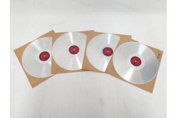 戦前　東京　日の本商会　フオン　PHONE　アルミ　吹込用レコード4枚セット(HINOMOTO、フォン、吹込み用、袋付き)(R-072299)