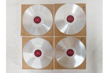 戦前　東京　日の本商会　フオン　PHONE　アルミ　吹込用レコード4枚セット(HINOMOTO、フォン、吹込み用、袋付き)(R-072299)