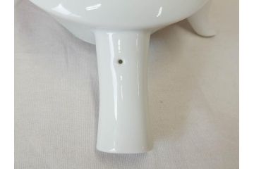 香蘭社　染錦　磁藝工房謹製　丁寧に絵付けされた鮮やかな花たちがアクセントになる茶器セット(茶器揃、急須、湯呑み5客、湯のみ、茶道具、和食器、共箱付き、磁芸工房)(R-072302)